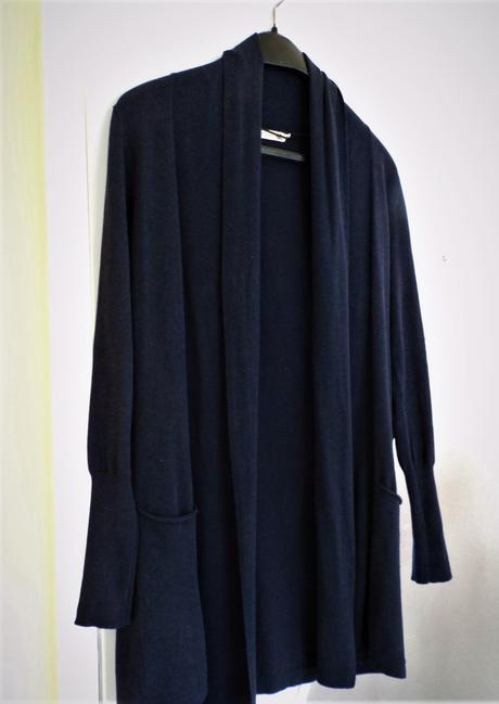 Kvalitný dlhý sveter/kardigán, l