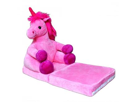 Kresielko rozkladacie detské koník ružový, 