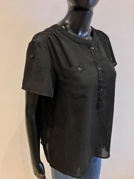 Dámska čierna blúzka colours of the world (l), colours of the world,l