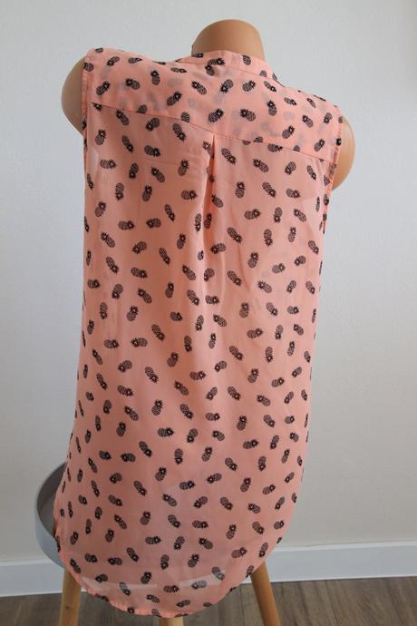 Letný top s ananásmi, xl, xl