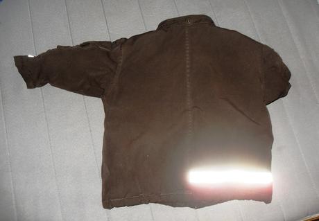 Hnedá bunda s reflex.prvkami, h&m,92