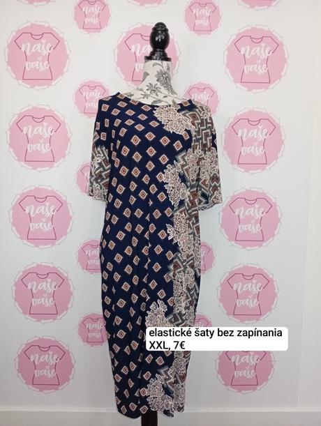 Elastické šaty bez zapínania, xxl