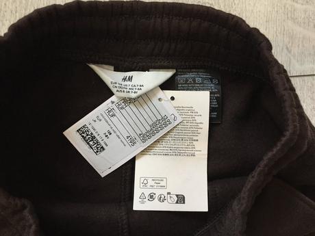 Chlapčenske kapsačove teplaky 7-8 rokov, h&m,128