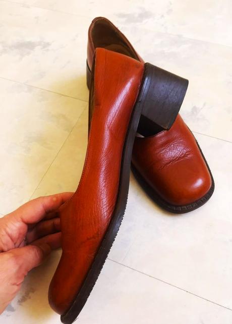 Kožené poltopánky/lodičky, 38