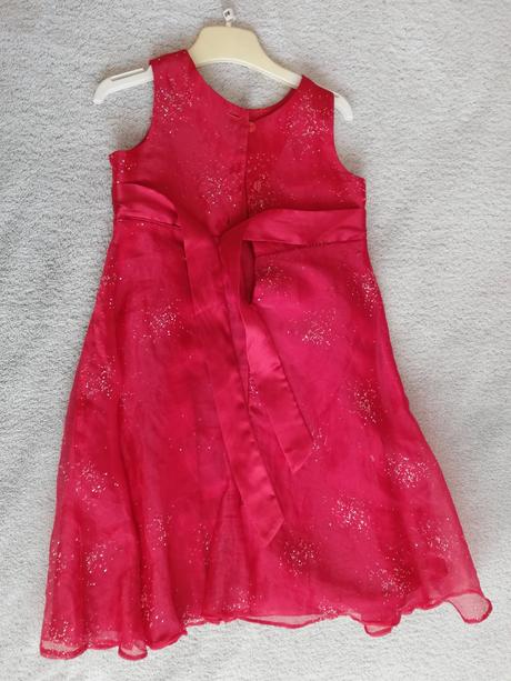 Červené šaty 3-4 roky, vianočné, tu,98