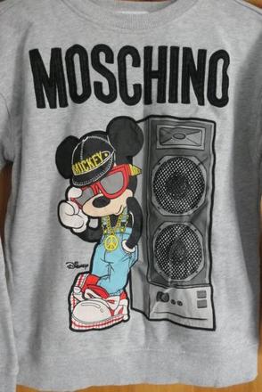 Moschino mickey trendy mikina xs-m, moschino,s