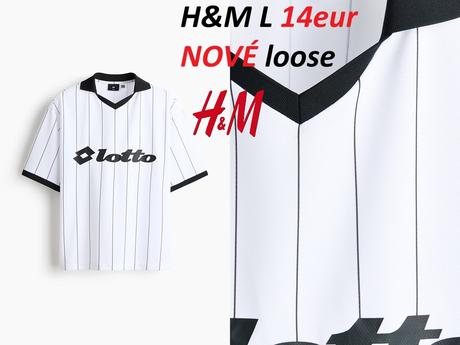Futbalový dres lotto hm biely, h&m,l