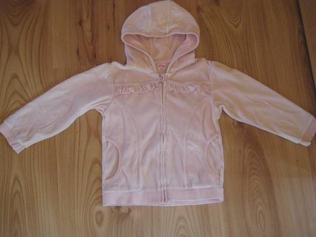 Velúrová mikina na zips s kapucňou, smile,98