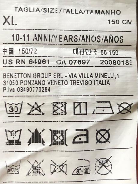 Detské tričko benetton d 56, š 33, r 51cm, benetton,xl