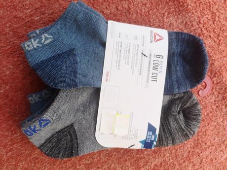 Reebok ponožky 6ks veľkosť 36-42, reebok,36 - 42