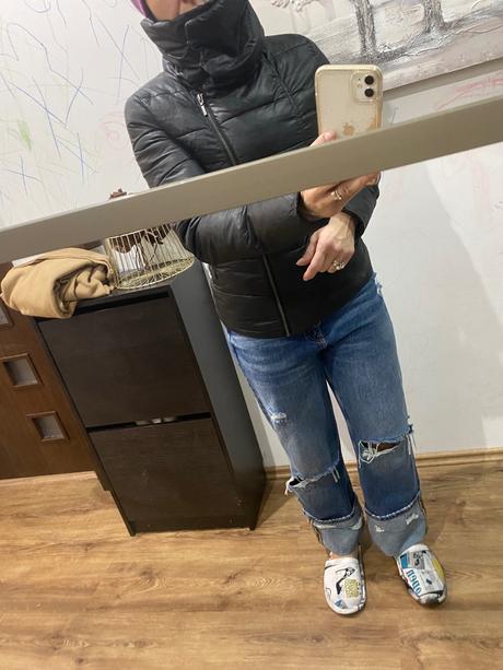 Zimná bunda s vysokym golierom, gate,s