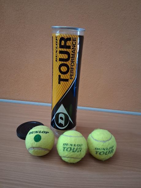 Tenis loptička lopta 5 kusov dunlop spolu ako nové, dunlop