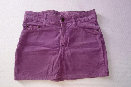 Fialová minisukňa, h&m,34