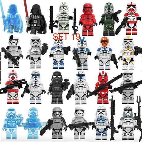 Rôzne figúrky star wars 8 (8ks) typ lego - nové,