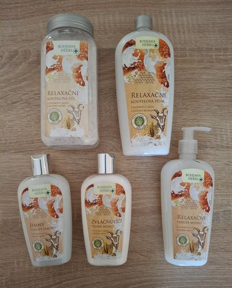 Nová darčeková sada med,kozie mlieko bohemia herbs,