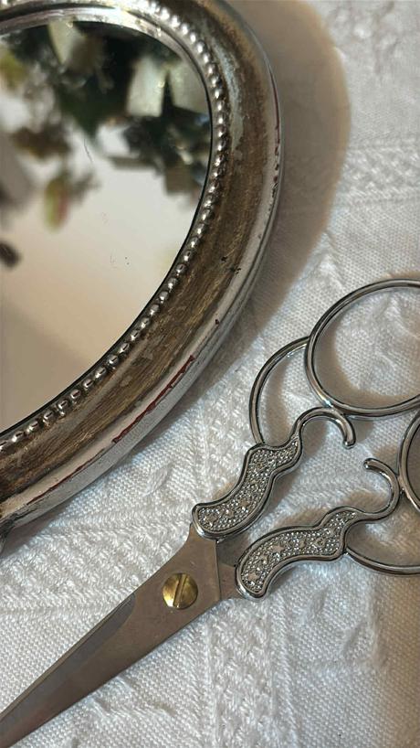 Strieborné vintage nožnice 13 cm, 