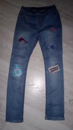 Džeginsy, h&m,128