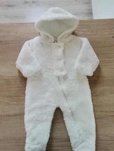 Biely mackovsky teply overal, dirkje,62