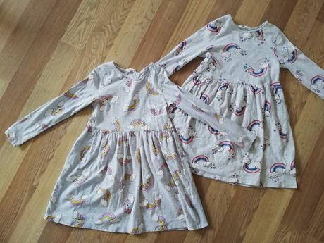 2x šaty, h&m,122