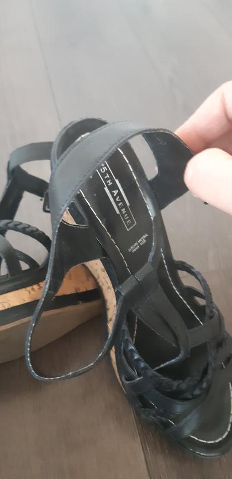 Kozene sandale na platforme, deichmann,39