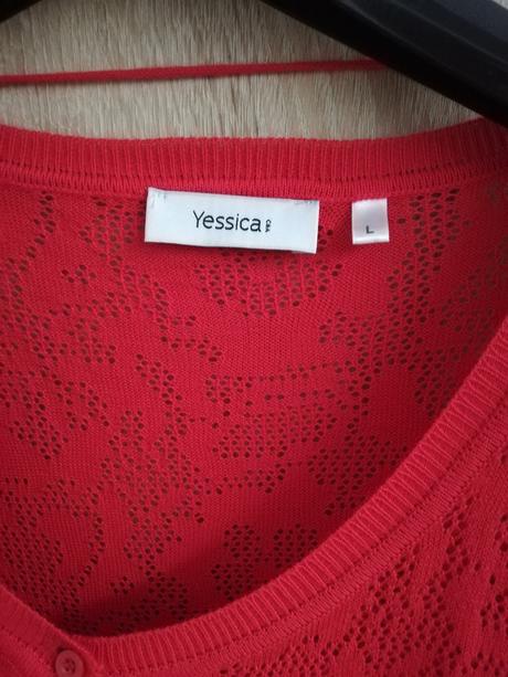 Letný červený svetrik, yessica,l