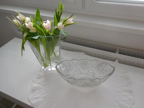 Lisované sklo misa na ovocie retro-top top stav,, 