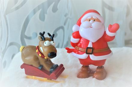 2x vianočné figurky,