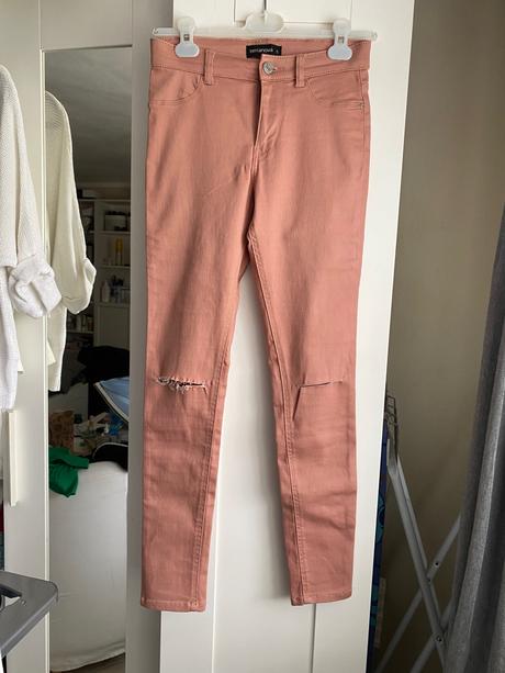 Staroruzove damskw elasticke nohavice, terranova,s