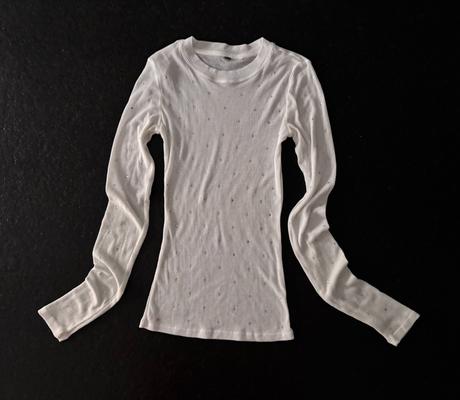 H&m - tričko s kamienkami, h&m,xs