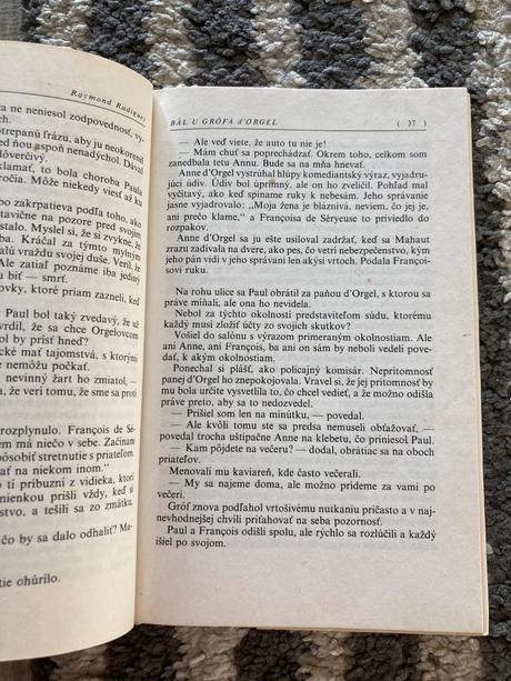 Bál u grófa dorgel radiguet raymond (1988), 