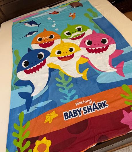 Detske obliecky baby shark - 140x200cm, šírka (cm): 140,dĺžka (cm): 200
