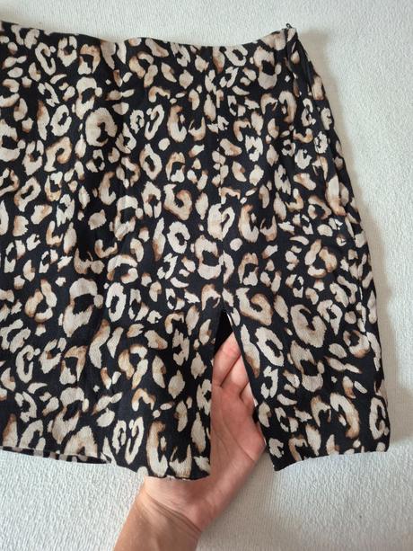 Sukňa s leopardím vzorom, h&m,s