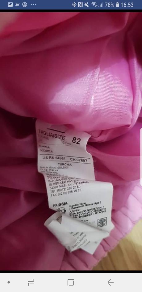 Zimna bunda, benetton,86