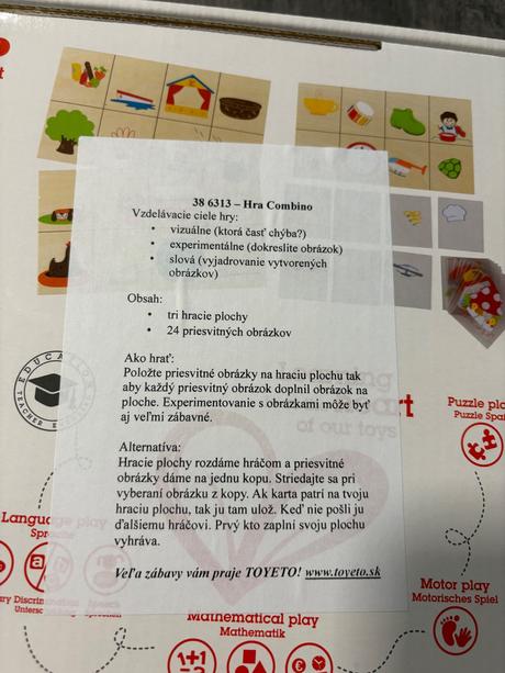Hape - hra combino , na logiku, motoriku,