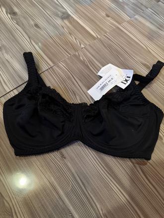 Čierna podprsenka bez push up, 75d / 75e / 80d / 80e