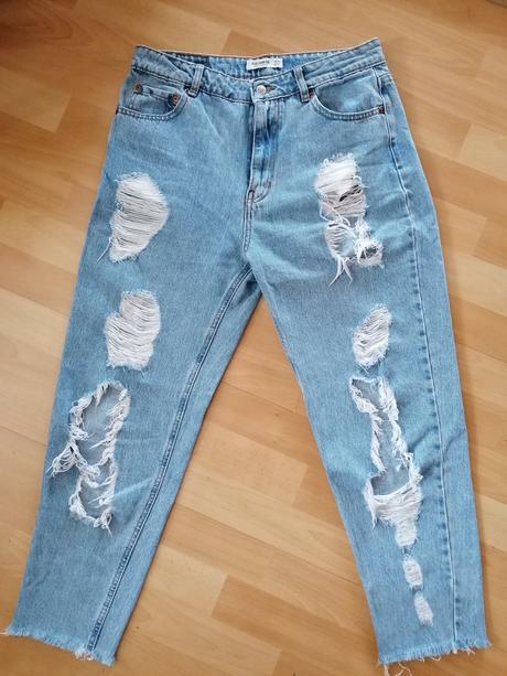 Potrhané rifle pull&bear, pull&bear,40