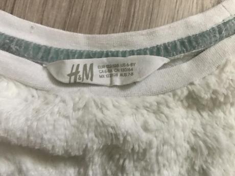 Mikinka chlpatá 6-8 rokov, h&m,122