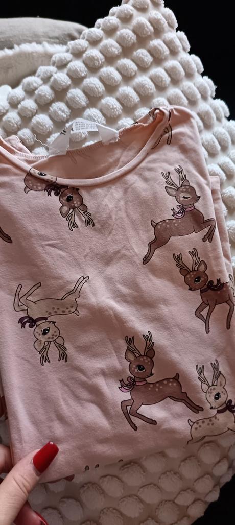 Tričko s dlhým rukávom so zvieratkami, h&m,140