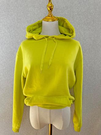 Značková mikina - žiarivá farba, organická bavlna, s