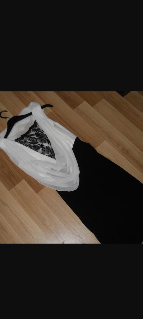 Čierno biele šaty s/36, s