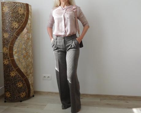 Nohavice pružné zrnitá látka 34, orsay,34