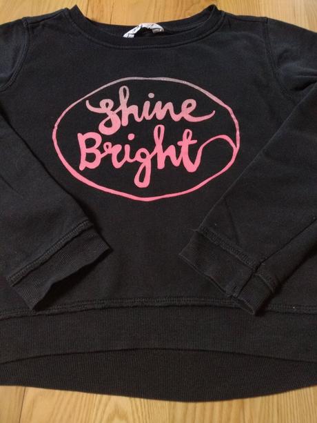 Čierna dievčenská mikina, h&m,146