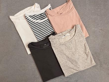 5x tričko, h&m,134