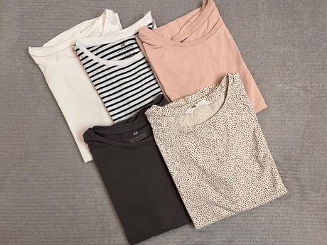 5x tričko, h&m,134