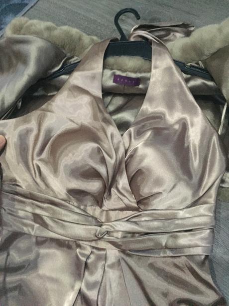 Komplet spol. šaty , kabatik a kabelka 36/38, 36