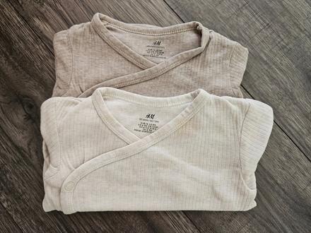 2x zavinovacie h&m body 74 zadarmo k nákupu, h&m,74