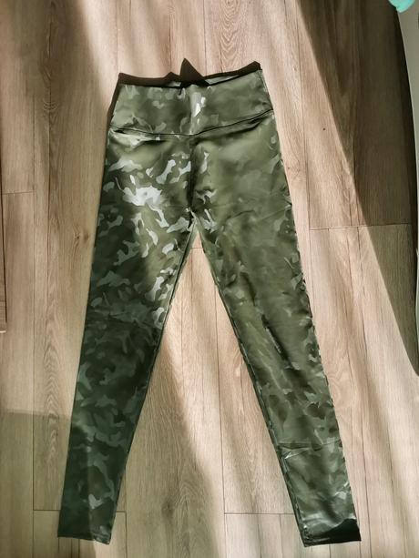 Zateplené kožené legíny, s