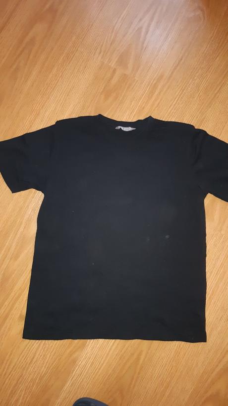 Tričko lindex čierne 2x oblečené, lindex,146