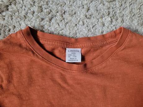 Tričko tehlovej farby lindex, lindex,128
