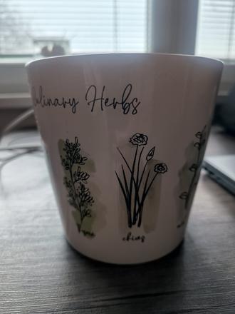 Kvetináč na bylinky okrúhly,